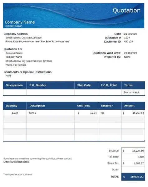 Business Document Templates Suite (Quotation, Agreement, etc.) - Souitro service